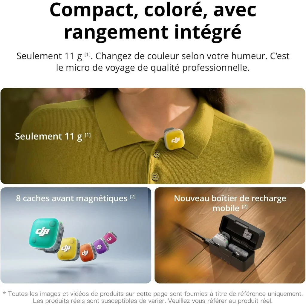 DJI Mic Mini 2 (2 émetteurs, 1 récepteur, boîtier de recharge), photo 3