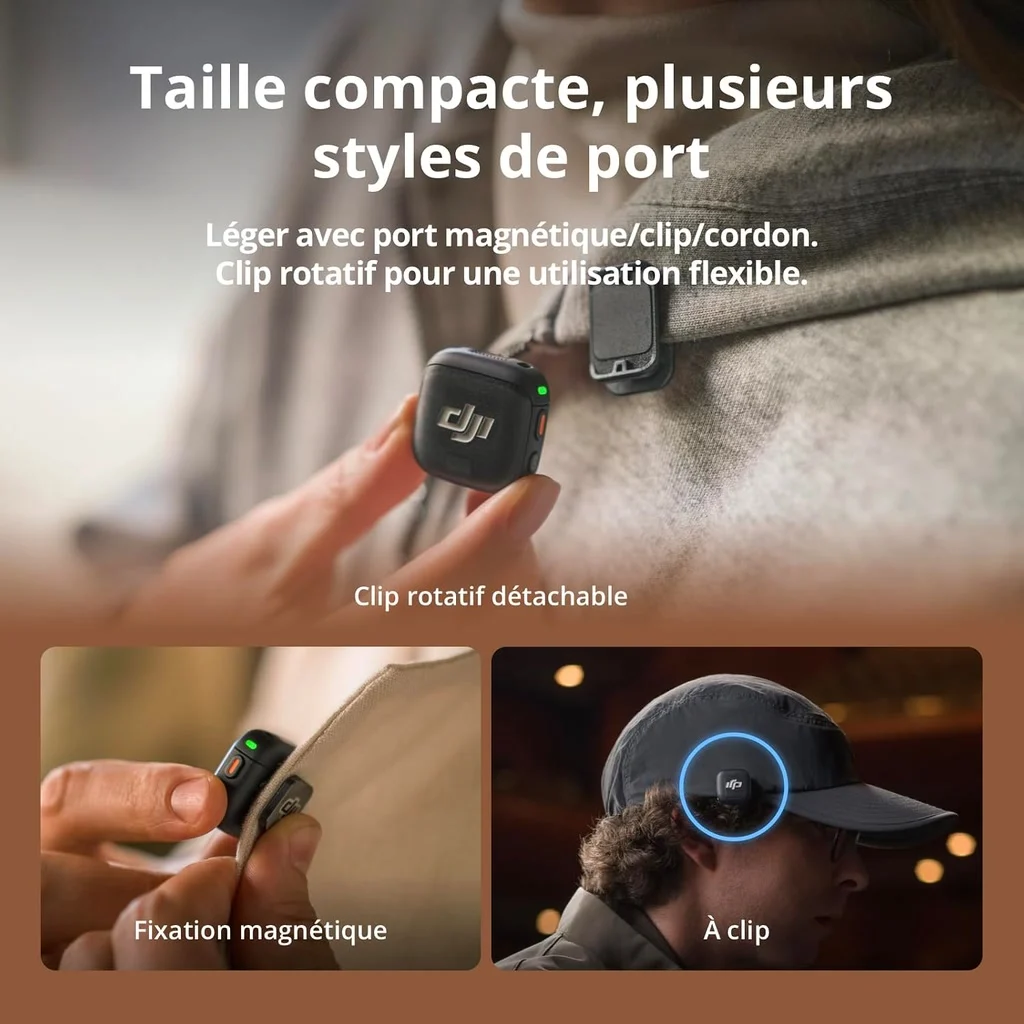DJI Mic 3 (2 émetteurs, 1 récepteur, boîtier de recharge), photo 5