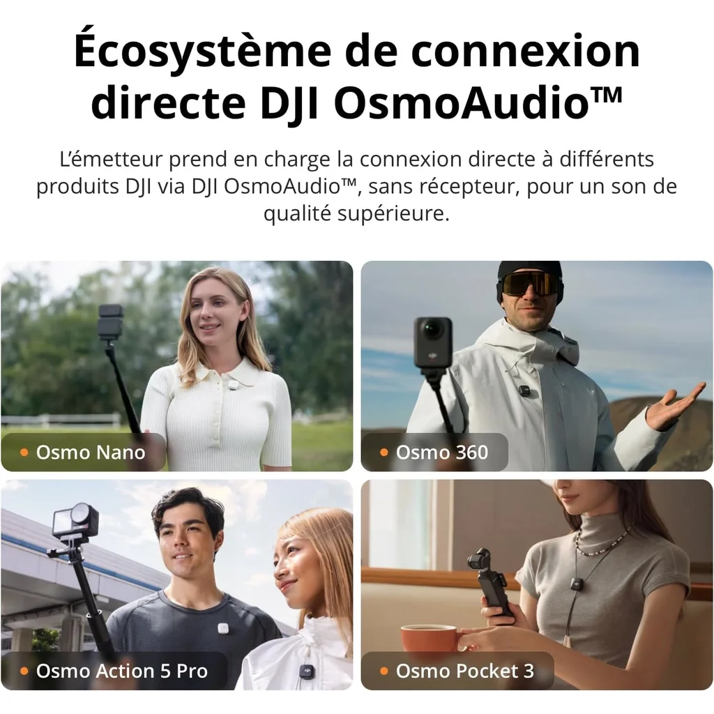 DJI Mic Mini (2 émetteurs, 1 récepteur, boîtier de recharge), photo 6